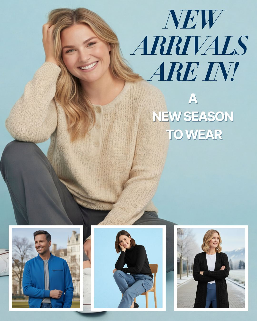 Explore our latest arrivals for men and women, fresh styles essentials for every wardrobe.