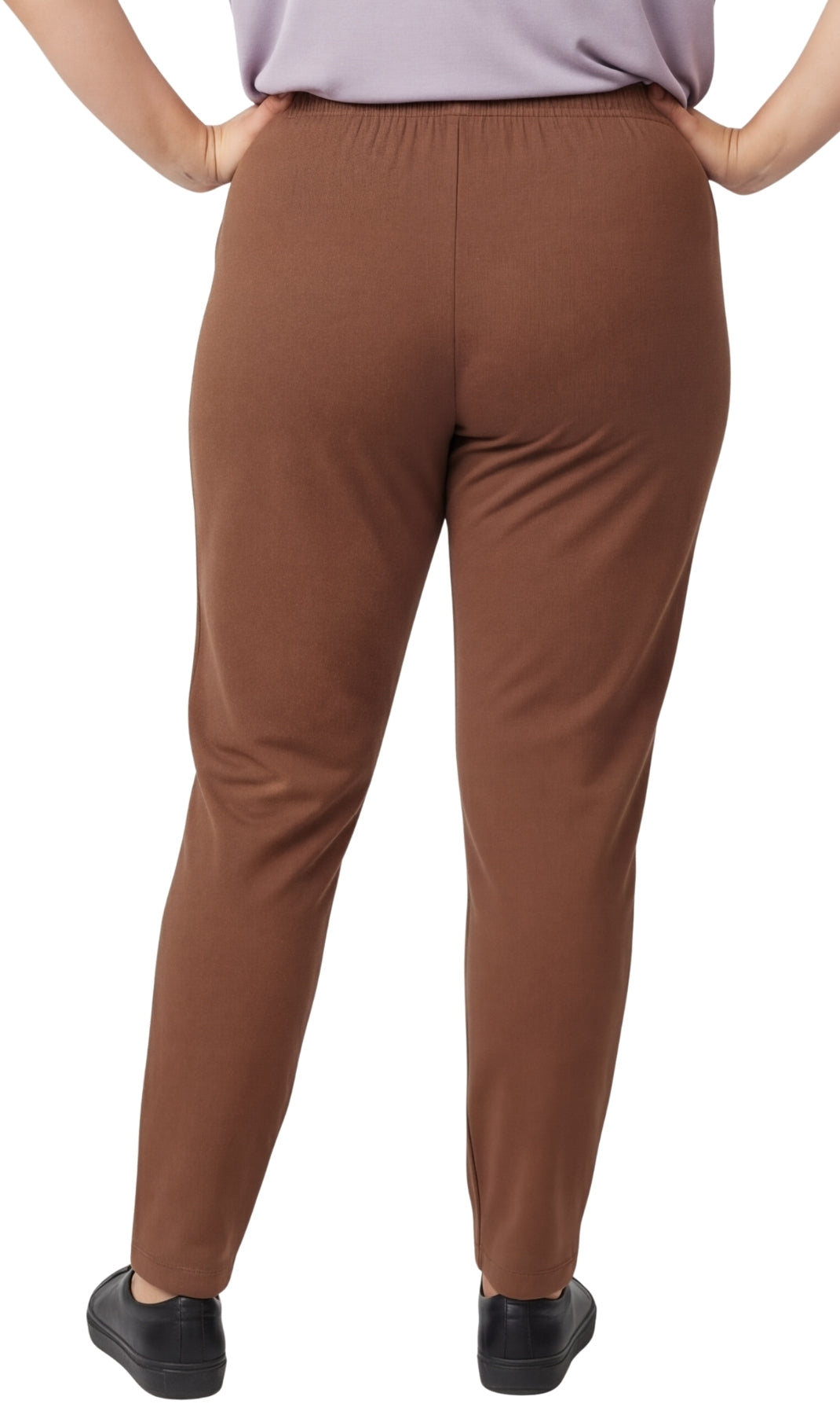 Women's Premium Cotton Stretch High-Waisted Black Leggings - Dressy Comfort in an Everyday Essential 10