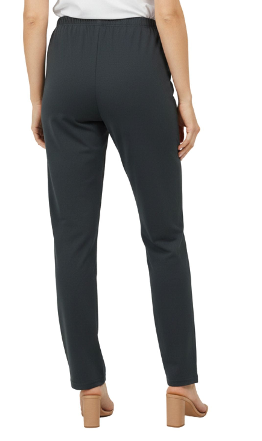 Turtle Bay New York Women's Cotton Stretch Leggings Black Back