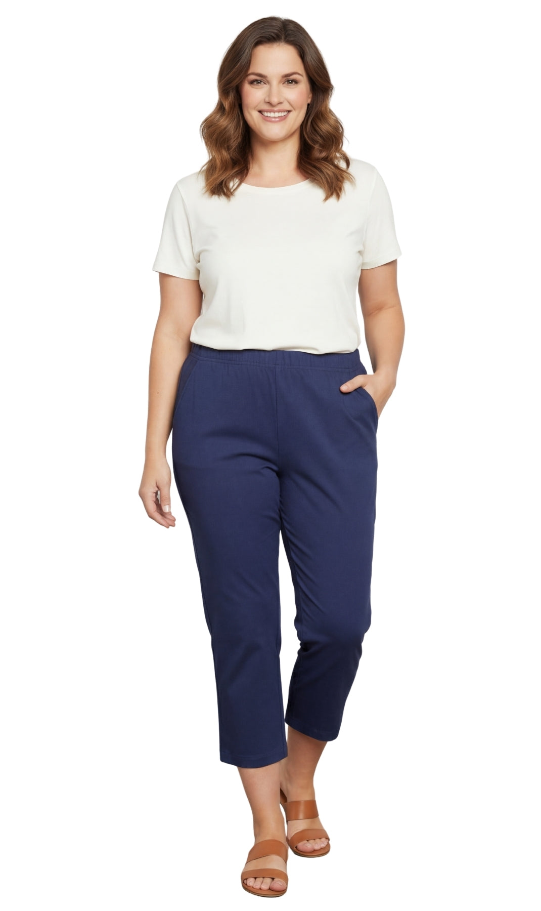 Women’s Lightweight Stretch Denim Capri Pants – Comfortable Everyday Fit 49