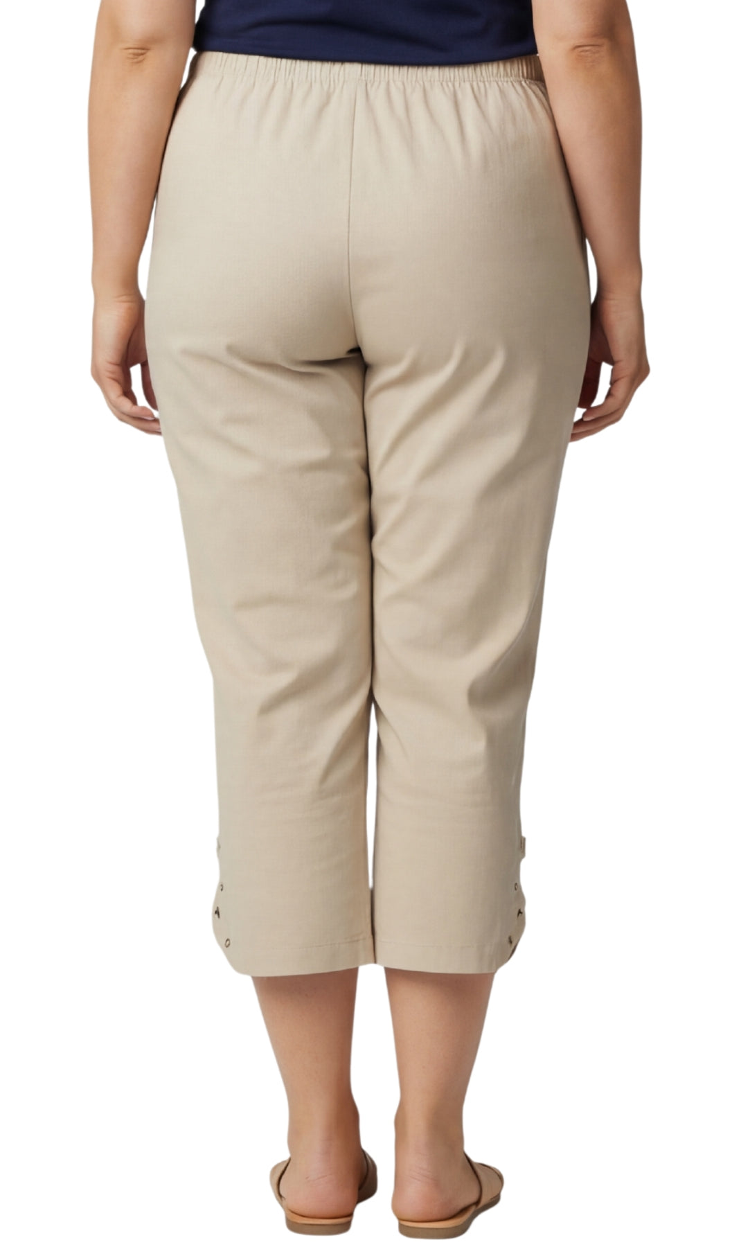 Women’s Lightweight Capris with Studded Hem Detail 12