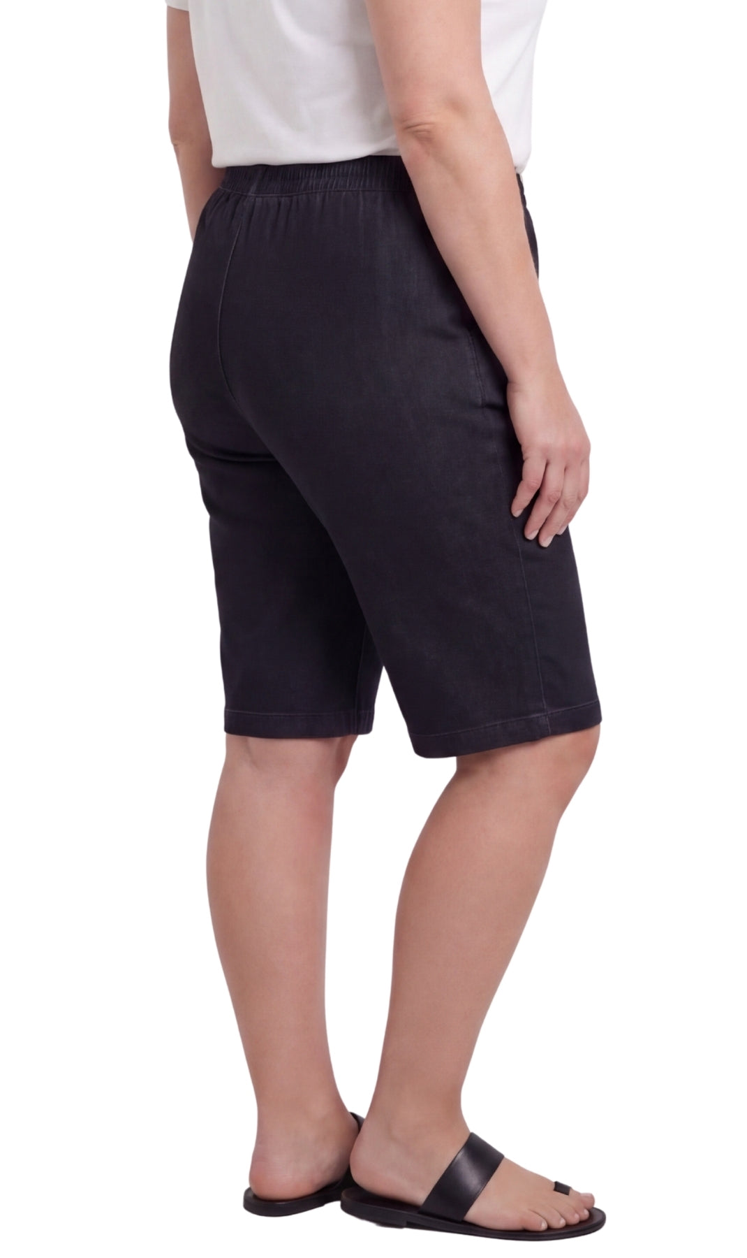 Women's Easy Pull on Bermuda Shorts in Denim and Twill 68