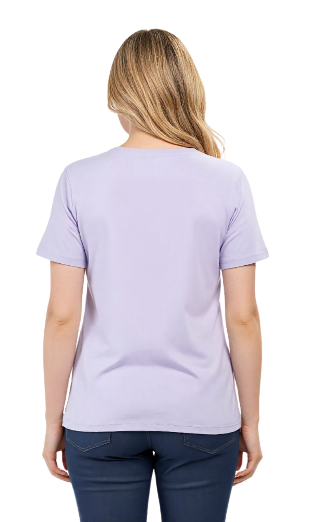 Turtle Bay Apparel Women's Relaxed Fit Short-Sleeve Crew neck knit Tee Shirt