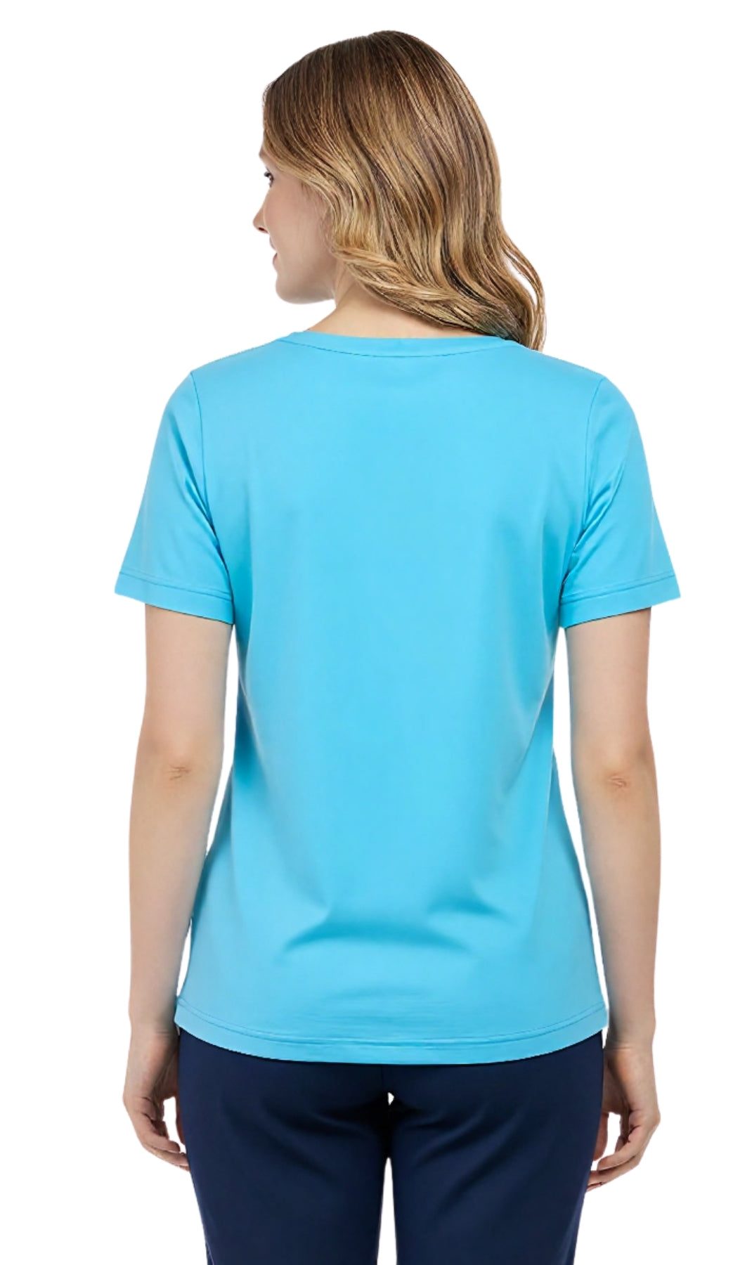 Women's Perfect Short-Sleeve V-Neck Tee Shirt - Cotton blend and Wrinkle Resistant 25