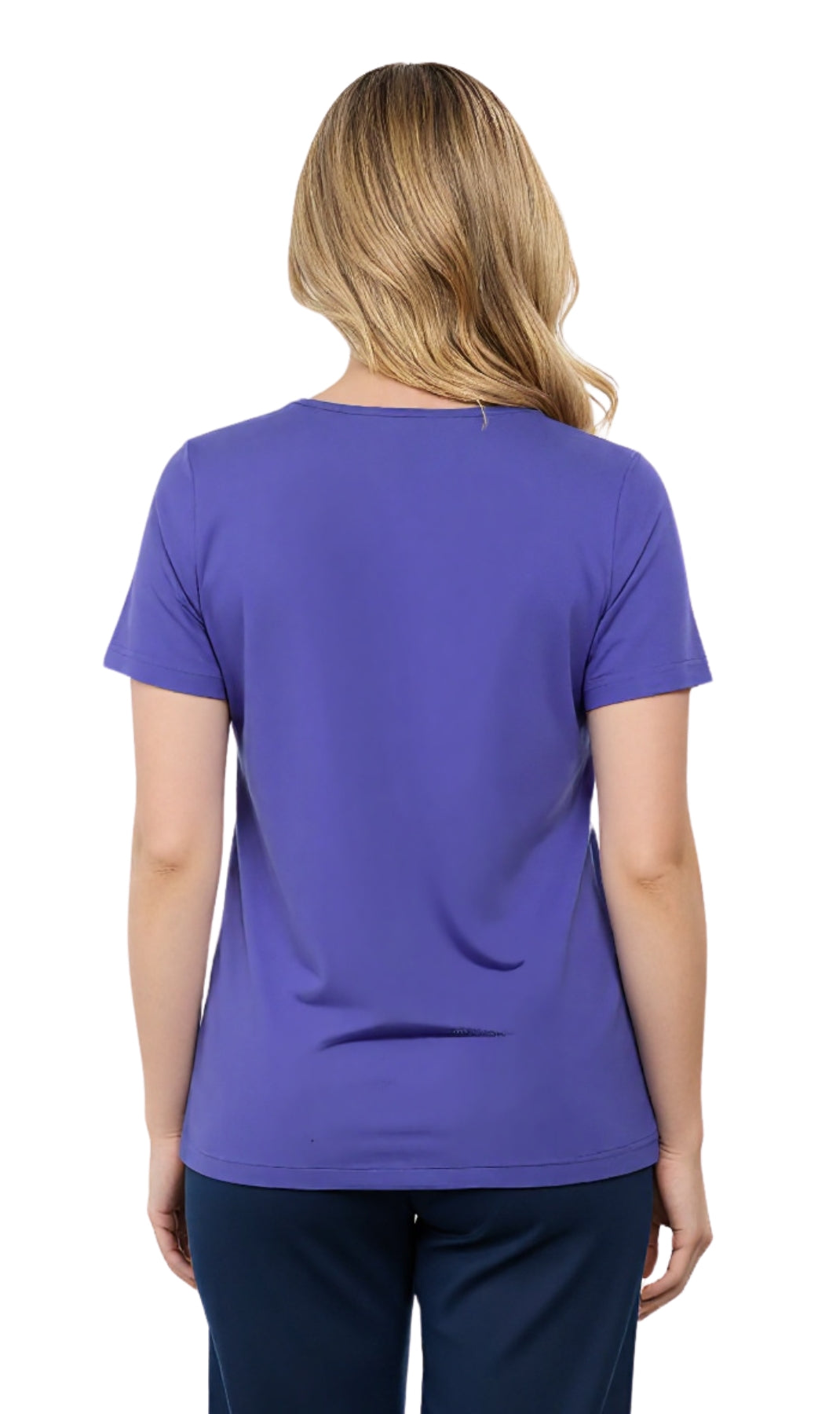 Women's Perfect Short-Sleeve V-Neck Tee Shirt - Cotton blend and Wrinkle Resistant 21