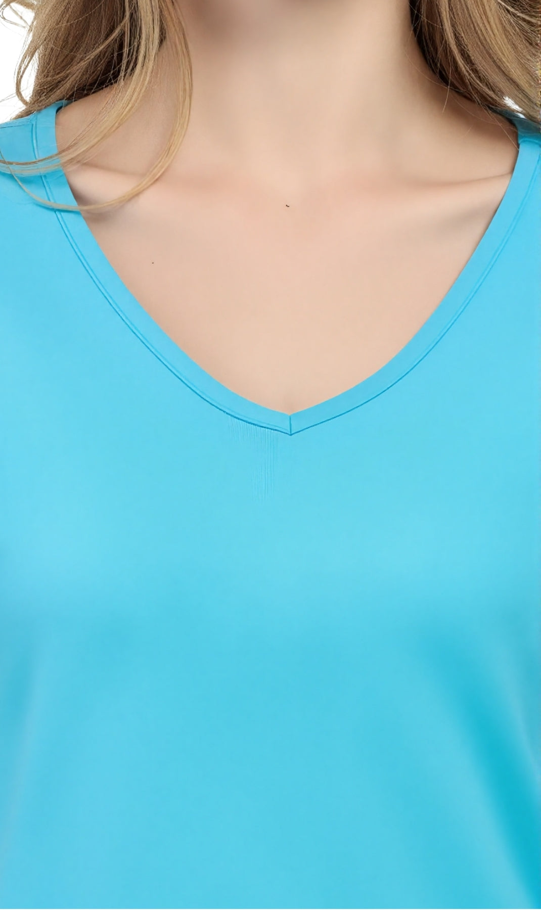 Women's Perfect Short-Sleeve V-Neck Tee Shirt - Cotton blend and Wrinkle Resistant 27