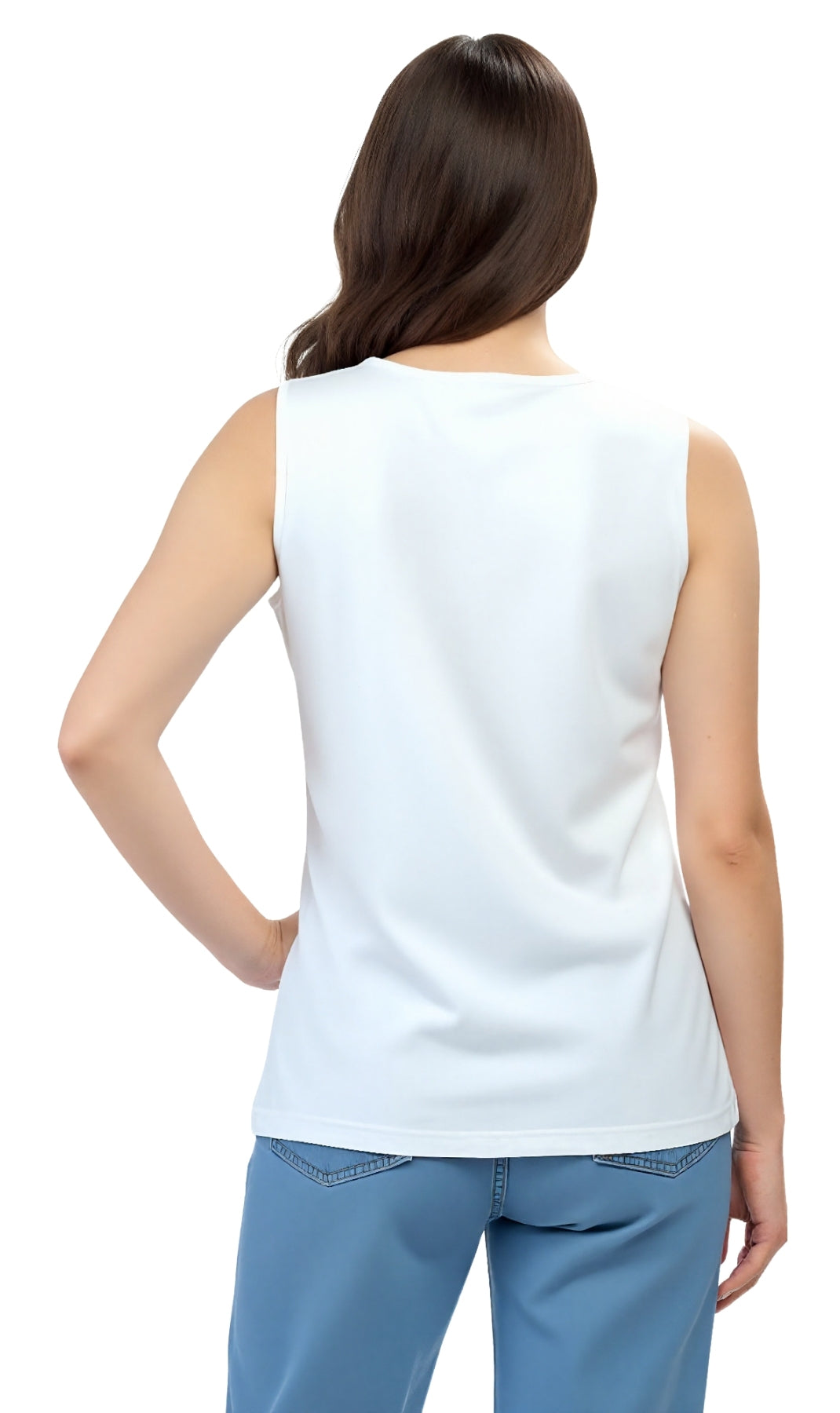 Turtle Bay Apparel Women's Classic Relaxed Fit Cotton blend Sleeveless Tank Top