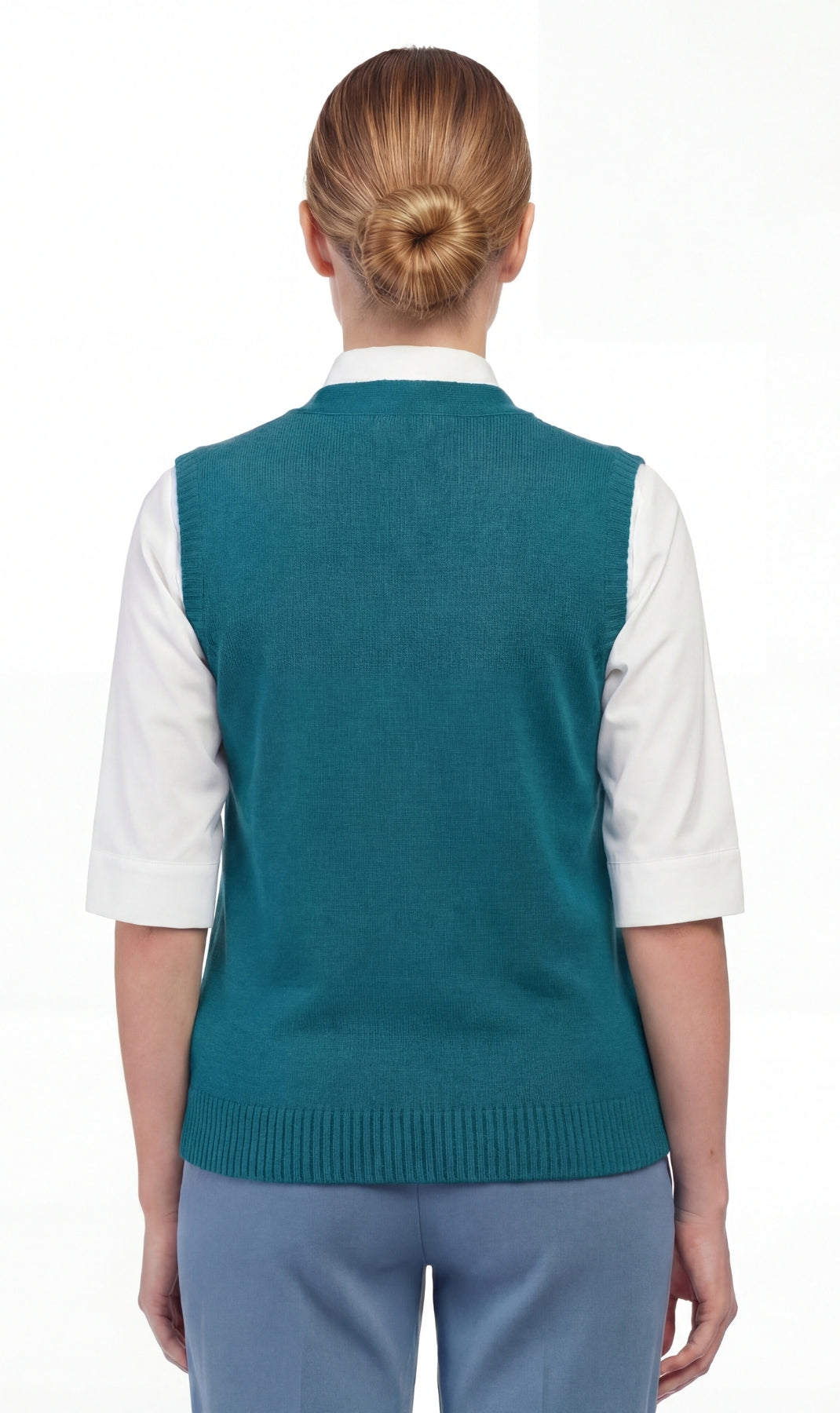 Womens Button Front Cable Knit Cardigan Sweater Vest 12