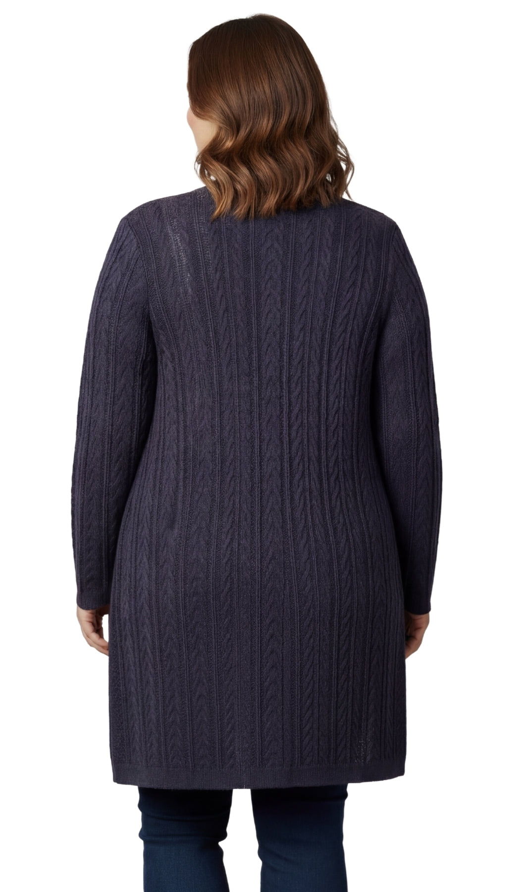 Women's Cable Knit Duster Sweater with Pockets Effortless Longline Cardigan for Everyday Warmth 9