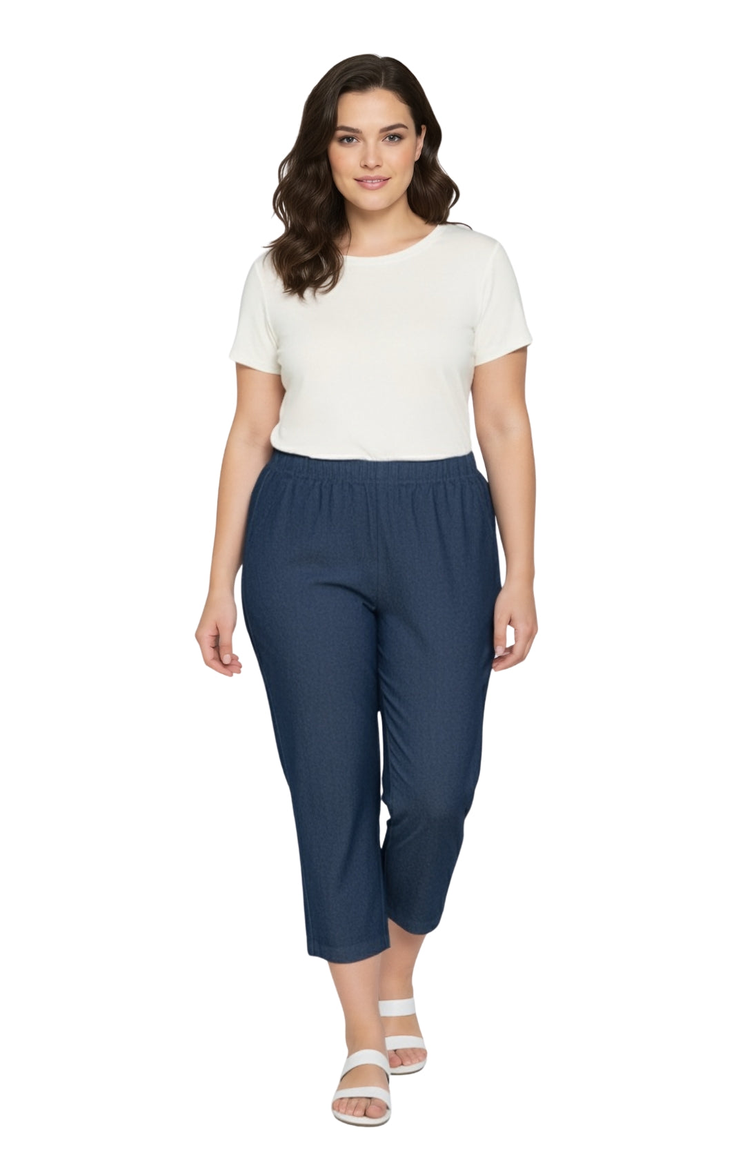 Women’s Lightweight Stretch Denim Capri Pants – Comfortable Everyday Fit 12