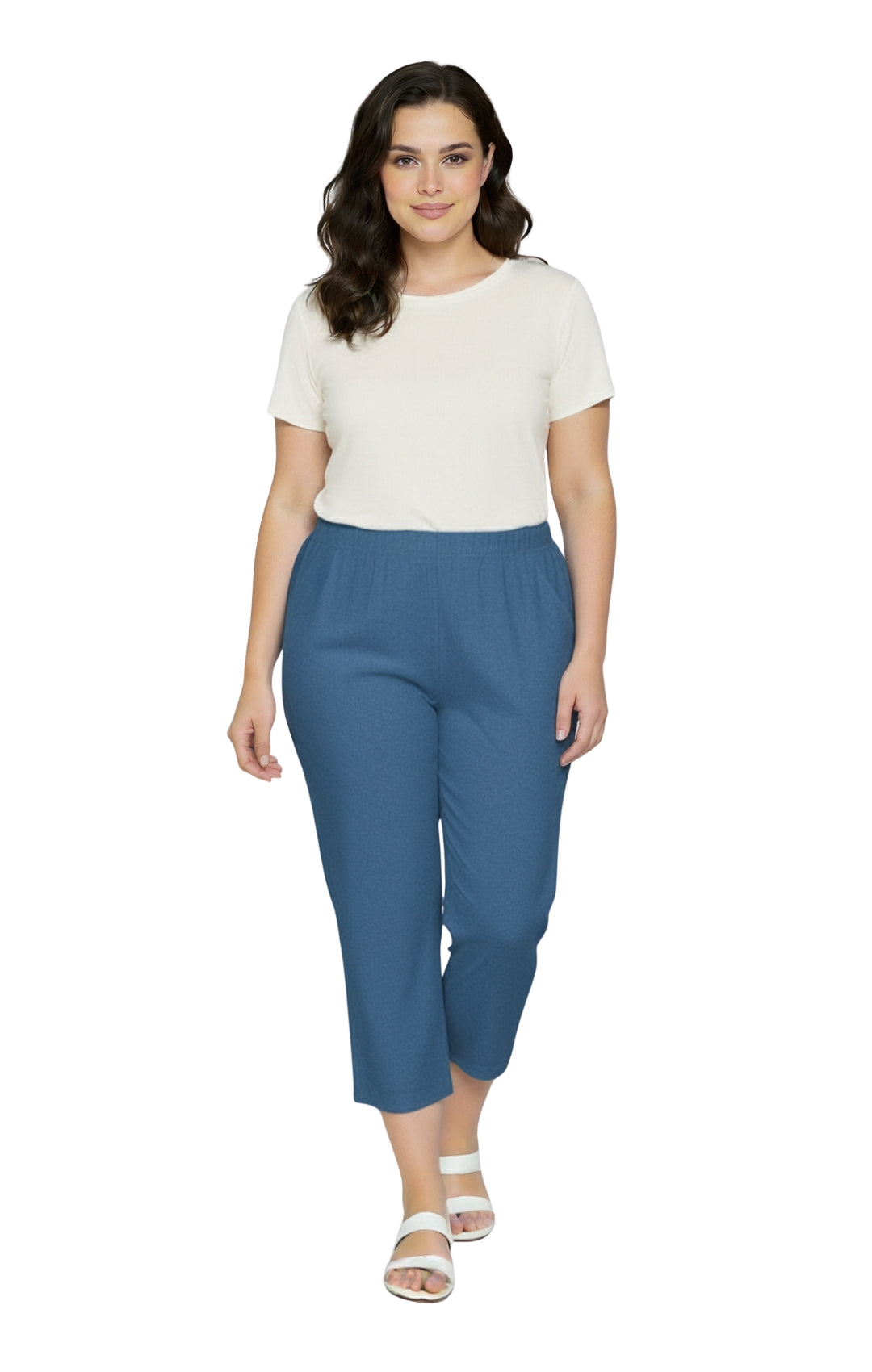 Women’s Lightweight Stretch Denim Capri Pants – Comfortable Everyday Fit 3