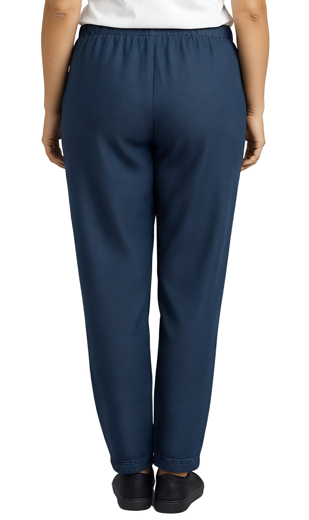 Women's Elastic Waist Pull On Jeans in Denim & Twill - Soft & Lightweight with a bit Stretch