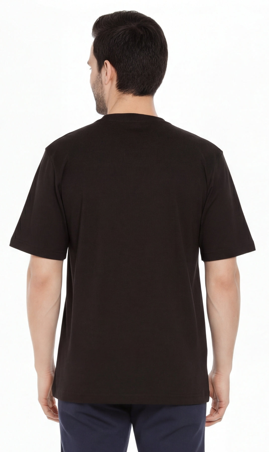 Men’s Heavyweight Short Sleeve Crew Neck T-Shirt – Regular Fit Cotton Blend with Chest Pocket 15