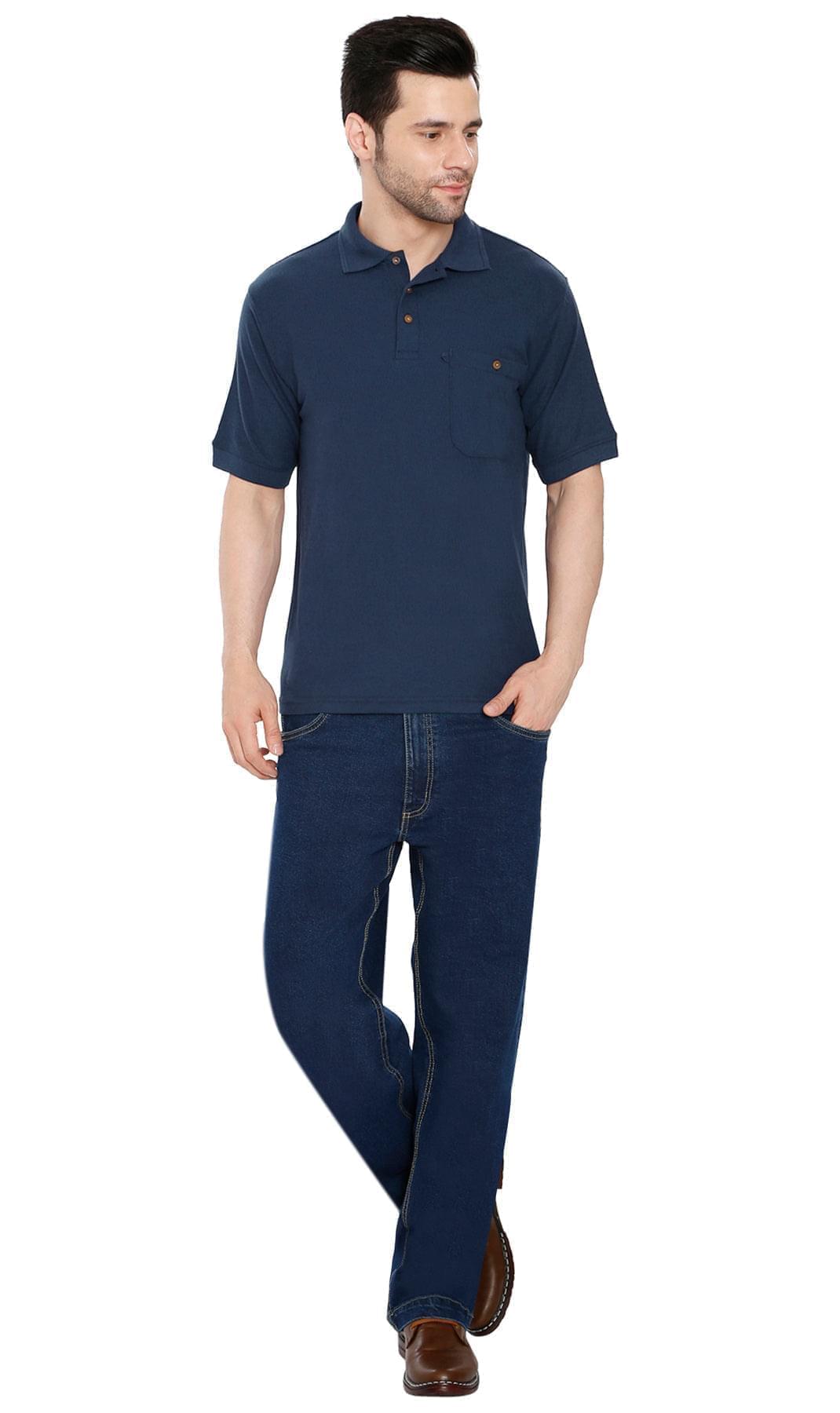 Mens Pique Knit Polo Shirts TURTLE BAY APPAREL