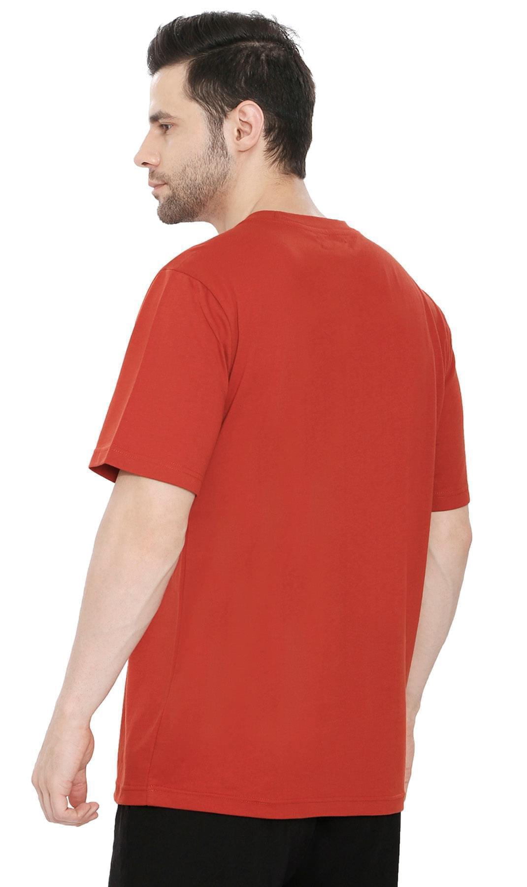 Men's Crew Neck Tee Shirt ÔÇô Essential Short Sleeve Tee For Everyday Redwood -Back -TURTLE BAY APPAREL